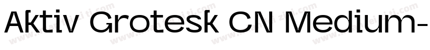 Aktiv Grotesk CN Medium字体转换